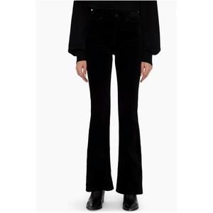 NEW 7 FOR ALL MANKIND classic velvet bootcut pant in black